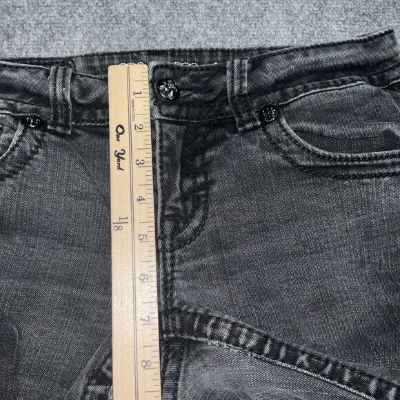 Miss Me Jeans Womens Size 28 Black Denim Skinny JS4009S29 Flap Pockets - Picture 6 of 12